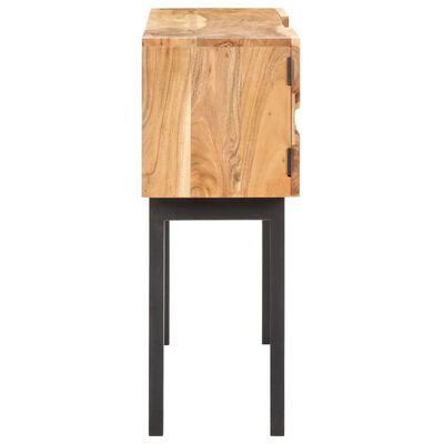 vidaXL Aparador de madera maciza de acacia 120x30x75 cm