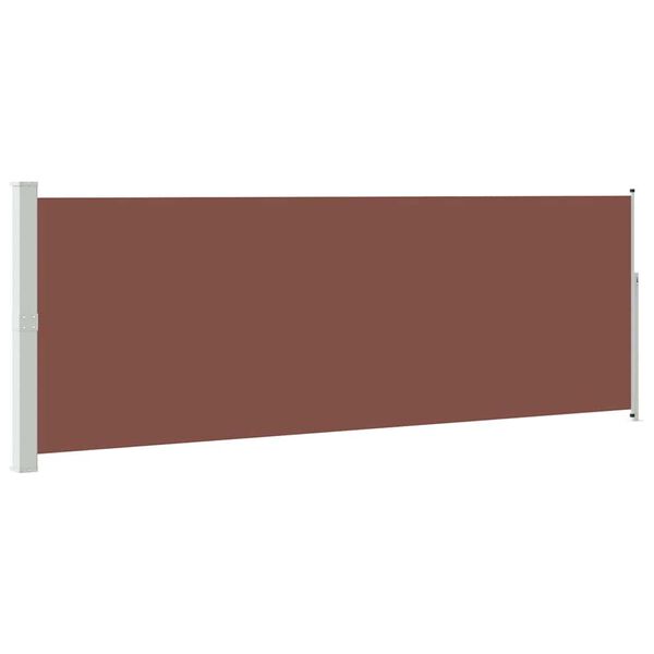 vidaXL Toldo lateral retráctil 160x500 cm marrón