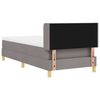 vidaXL Cama tipo Box Spring con colch&oacute;n Taup&eacute; 190 x 90 cm Poli&eacute;ster