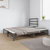 vidaXL Sof&aacute; cama extra&iacute;ble sin colch&oacute;n gris 2x(90x190) cm