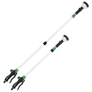 vidaXL Lanza pulverizadora telesc&oacute;pica con 10 patrones 75-110 cm