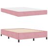 vidaXL Estructura de cama con colch&oacute;n Rosa 160 x 200 cm tela