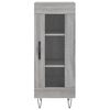 vidaXL Aparador alto madera contrachapada gris Sonoma 34,5x34x180 cm