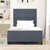 vidaXL Cama tipo Box Spring Gris oscuro 120 x 200 cm Terciopelo