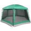 vidaXL Carpa para piscina con desmontables y paredes verde 618x532 cm
