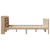 vidaXL Estructura de cama sin colchón madera maciza de pino 140x190 cm