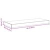 vidaXL Estante flotante de pared MDF color roble 60x23,5x3,8 cm