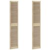 vidaXL Puerta de Armario con puerta 2 pcs Natural 201 x 2,1 x 39,5 cm