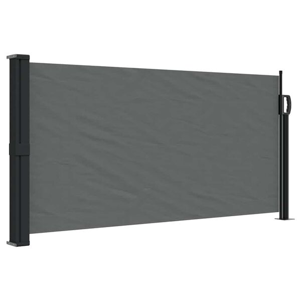 vidaXL Toldo lateral retr&aacute;ctil antracita 100x500 cm