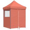 vidaXL Carpa de Fiesta Terracota 200 x 200 x 306 cm Tela Oxford