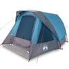 vidaXL Tienda de campa&ntilde;a familiar para 6 personas impermeable azul
