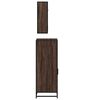 vidaXL Set de muebles baño 3 pzas madera contrachapada roble marrón