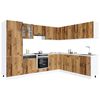 vidaXL Mueble cocina Kalmar madera vieja 14 pzas madera contrachapada