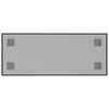 vidaXL Pizarra magn&eacute;tica de pared vidrio templado negro 50x20 cm