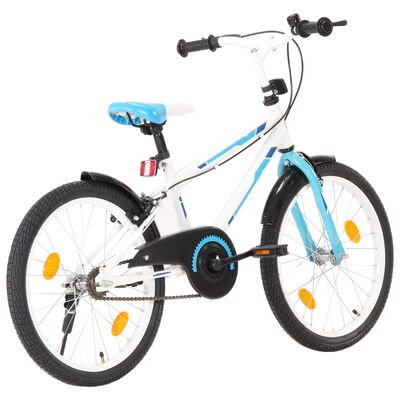 vidaXL Bicicleta para niños 20 pulgadas azul y blanco