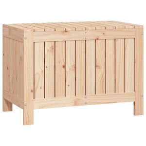 vidaXL Caja de almacenaje jard&iacute;n madera maciza de pino 76x42,5x54 cm