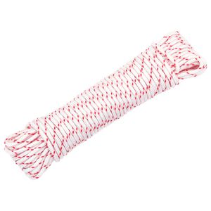 vidaXL Cord&oacute;n de arranque nailon blanco y rojo &Oslash;3 mm 10 m