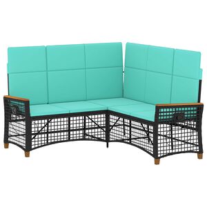 vidaXL Conjunto de sof&aacute; reclinable de jard&iacute;n 5-N&uacute;mero de plazas