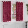 vidaXL Cortinas de Terciopelo 2 pcs Rojo vino 175 x 140 cm Terciopelo
