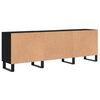 vidaXL Gabinete de TV Roble Negro 150 x 30 x 50 cm