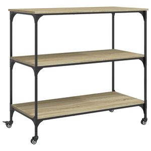 vidaXL Carrito de cocina madera ingenier&iacute;a roble Sonoma 102x50x95 cm