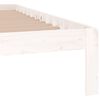 vidaXL Estructura cama doble sin colchón madera pino blanco 140x190 cm