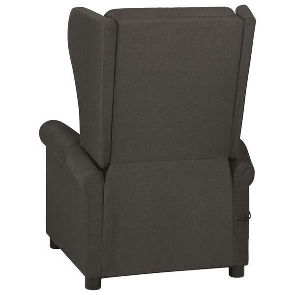 vidaXL Sill&oacute;n reclinable de tela gris taupe