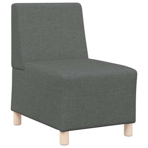 vidaXL Sof&aacute; modular sin brazos gris oscuro 55 cm Tela