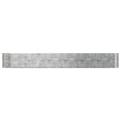 vidaXL Jardinera de acero recubrimiento en polvo gris 554x100x68 cm