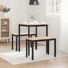 vidaXL Mesa de Comedor Natural 140 x 80 x 75 cm Madera de pino macizo