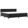 vidaXL Cama Box Spring LED con cabecera Negro 200 x 200 cm Terciopelo