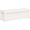 vidaXL Jardinera de madera maciza de pino blanca 90x31x31 cm
