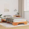 vidaXL Estructura de cama Marr&oacute;n 80 x 220 cm Madera de pino macizo