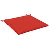 vidaXL Cojines para asiento SOEST 100% Poli&eacute;ster Rojo 70 x 70 x 3 cm