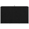 vidaXL con caj&oacute;n Roble negro 100 x 33 x 59.5 cm Madera contrachapada