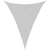 vidaXL Toldo de vela poli&eacute;ster oxford 100% gris claro 3x4x4 m