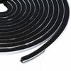 vidaXL Burlete de cepillo autoadhesivo 10 m PP Negro