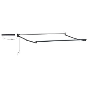 vidaXL Estructura de toldo retr&aacute;ctil el&eacute;ctrico Gris antracita Aluminio
