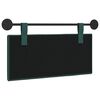 vidaXL Cabecera Colgante Rayado Verde oscuro 90 x 55 x 5 cm tela