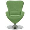 vidaXL Sill&oacute;n huevo Verde claro Terciopelo