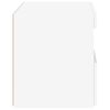 vidaXL Mesita de noche con luces LED blanco 50x40x45 cm