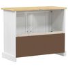 vidaXL Mueble de lavabo 73 x 33 x 60 cm Madera de pino macizo