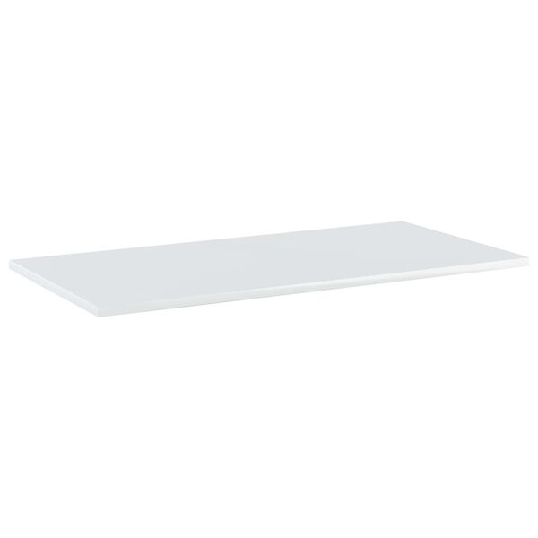 vidaXL Estante estantería 8uds contrachapada blanco brillo 80x40x1,5cm