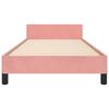 vidaXL Cama con cabecero sin colchón terciopelo rosa 80x200 cm
