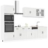 vidaXL Mueble cocina Kalmar blanco de alto brillo 7 pzas