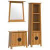 vidaXL Conjunto de muebles de ba&ntilde;o 3 piezas madera maciza de pino