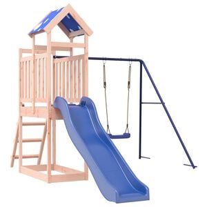 vidaXL Parque infantil de exterior madera maciza de abeto Douglas