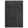 vidaXL Alfombra peluda antideslizante gris oscuro 140x200 cm