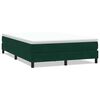 vidaXL Cama box spring sin colch&oacute;n verde oscuro terciopelo 140x220 cm