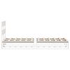 vidaXL Estructura cama sin colch&oacute;n madera maciza pino blanca 100x200cm
